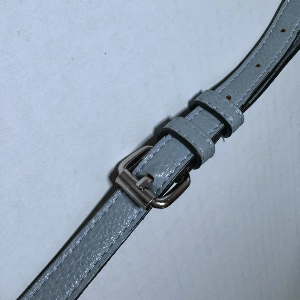 Steve Madden Light Blue Adjustable Detachable Crossbody Strap Small Purse Bag - Picture 8 of 13